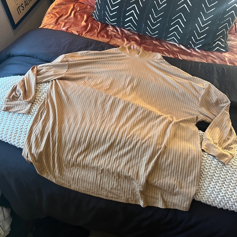 Golden Turtleneck Striped